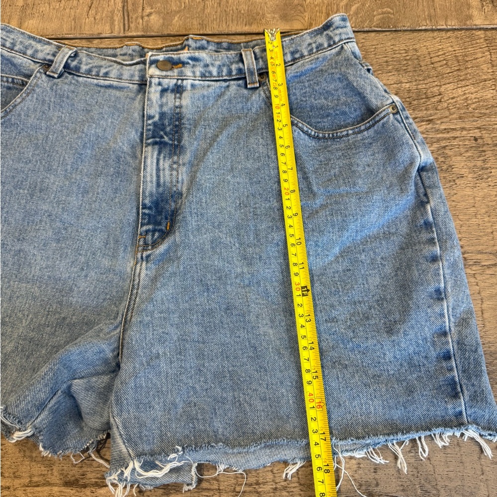 Just My Size Denim Co Apple Patch Cutoff Shorts Vintage Cottagecore Denim - Picture 9 of 10